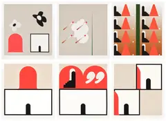 Math Bass, Newz!, 2017-19, The complete set of six archival pigment prints in colors, on wove paper, with full margins