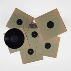 Jack Goldstein, The Planets, 1984, The complete set of six 33 1/3 RPM vinyl records, all contained in the original paper sleeves and acrylic painted box with printed spine