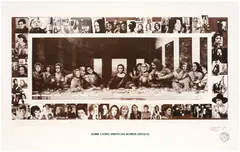 Mary Beth Edelson, Some Living American Women Artists: Last Supper, 1972/2012, Digital archival print, on photo paper, with full margins