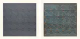 Dan Walsh, Antique Gray; and Antique Orange & Blue, 2008, Two screenprints in colors, on wove paper, with full margins