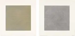 Sol LeWitt, Composite Series: one plate; and Five Silkscreen Prints: one plate (see K. 1970.01 & K. 1971.01), 1970 & 1971, Two screenprints in colors, on Strathmore paper, with full margins