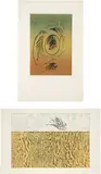 Max Ernst, Paramyths; and Untitled, from Les Demeures d'Hypnos (S. & L. 115), 1967 & 1976, Two lithographs in colors, on Arches paper, with full margins