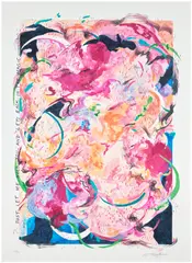 Michaela Yearwood-Dan, Just, 2023, Screenprint in colors with high gloss varnish, on Somerset paper, with full margins