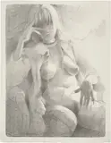 Lisa Yuskavage, Kathy Thinking, 2002, Lithograph, on wove paper, with full margins