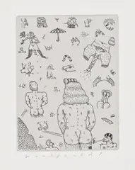 Jim Nutt, Wishpered! (A. & B. 190), 1970, Etching, on wove paper, with full margins