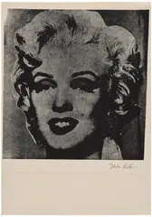 Mike Bidlo, Not Warhol (Marilyn), 1984, Screenprint, on laid paper, with full margins