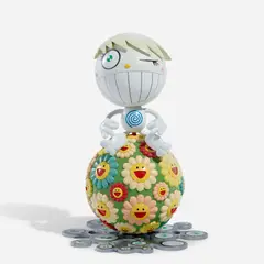 Takashi Murakami, Oval (Peter Norton Christmas Project 2000), 2000, Polychrome plastic multiple containing a mini CD,