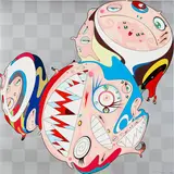 Melting DOB D by Takashi Murakami, 2008, Offset lithograph in colors, on Mitsubishi Art Post paper, the full sheet, sold Feb 2026