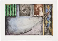 Jasper Johns, Untitled (US Embassies), 1999, Etching and aquatint in colors, on Hahnemühle paper, with full margins