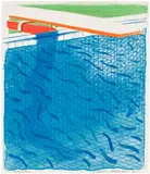 David Hockney, Pool Made with Paper and Blue Ink for Book, from Paper Pools (T.G. 269, M.C.A.T. 234)