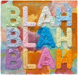 Mel Bochner, Blah, Blah, Blah, 2019, Monoprint in colors with collage, engraving and embossing, on hand-dyed Twinrocker handmade paper, the full sheet