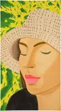 Alex Katz, Straw Hat 3 (S. 770), 2022, Monumental archival pigment print in colors, on Innova Etching Cotton Rag paper, the full sheet