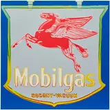 Andy Warhol, Mobil, from Ads (see F. & S. 350), 1985, Unique screenprint in colors, on Lenox Museum Board, the full sheet