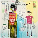 Jean-Michel Basquiat, Piano Lesson, from Superhero Portfolio, 1982-87/2022, Screenprint in colors, on Saunders Waterford paper, the full sheet, accompanied by the portfolio's title page