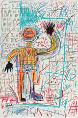 Untitled V, from The Figure Portfolio by Jean-Michel Basquiat, 1982/2023, Screenprint in colors, on Saunders Waterford paper, the full sheet, sold Apr 2026