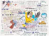 Jean-Michel Basquiat, 50 Cent Piece, 1982-83/2019, Screenprint in colors, on wove paper, the full sheet