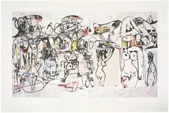 George Condo, Invocation of Miles, 2000, Screenprint in colors, on wove paper, with full margins