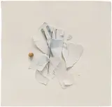 Liliana Porter, White Reconstruction, 1989, Unique acrylic, pencil and collage, on heavy wove paper