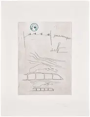 Joseph Beuys, Zirkulationszeit, from Suite Zirkulationszeit (Circulation Time, from Suite Circulation Time) (B. 426, S. 438), 1982, Etching, on Arches paper, with full margins