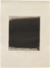 Arnulf Rainer, Reiberstaham Kabreter, 1963, Etching, on wove paper, with full margins