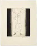 Louise Bourgeois, Embracing the Tree (MoMA 278/II), 2000, Drypoint, on laid Hiromi Mingei paper, with full margins