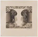 Jasper Johns, Valentine, 2010, Etching and aquatint, on Skikoku Surface Gampi paper, with full margins
