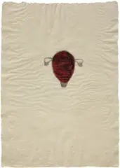 Kiki Smith, Uterus Drawing, 1988, Unique ink drawing, on tissue-thin wove paper