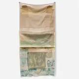 Robert Rauschenberg, Scrape, from Hoarfrost Editions (G. 575), 1974, Offset lithograph transfer in colors, on collage of paper bags, China silk and silk chiffon