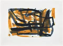 Louise Fishman, Golden, 2005, Etching and aquatint in colors, on wove paper, with full margins