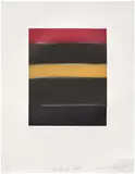 Sean Scully, Landline Red, 2015, Aquatint in colors, on wove paper, with full margins