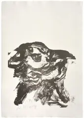 Willem de Kooning, Clam Digger (G. 10), 1970, Lithograph, on J. B. Green paper, with full margins