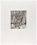 Brice Marden, Etchings to Rexroth: plate #25 (L. 40/25), 1986, Etching and aquatint, on Rives BFK paper, with full margins