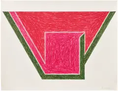 Frank Stella, Union, from Eccentric Polygons (G. 552, A. 96), 1974, Lithograph and screenprint in colors, on Arches paper, with full margins