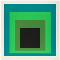 Josef Albers, DR-b (D. 181), 1968, Screenprint in colors, on heavy board, with full margins