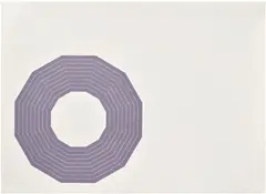Kay Bearman, from Purple Series (G. 368, A. 64) by Frank Stella, 1972, Lithograph in silver purple, on Zerkall Copperplate paper, with full margins, sold Apr 2026
