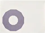 Frank Stella, Kay Bearman, from Purple Series (G. 368, A. 64), 1972, Lithograph in silver purple, on Zerkall Copperplate paper, with full margins