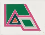 Frank Stella, Untitled (study for Sanbornville, from Eccentric Polygons) (see G. 551, see A. 105), 1970, Unique gouache and colored pencil drawing, on wove paper