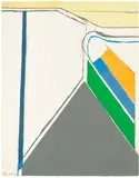 Richard Diebenkorn, Colored Landscape (L. 185), 1969, Lithograph in colors, on wove paper, the full sheet
