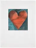 Jim Dine, The Philadelphia Heart (D'O. & F. 178), 1984, Etching, drypoint and aquatint with electric tools in colors, on Rives BFK paper, with full margins