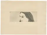 Alex Katz, Small Head of Ada (S. 58), 1972, Etching and aquatint, on Arches paper, with full margins