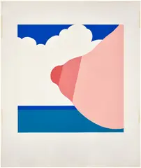 Tom Wesselmann, Seascape (Tit), from Graphik USA (W.P.I. P673), 1967, Screenprint in colors, on Museum Board, with full margins