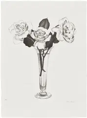 Charles Sheeler, Roses (G. 2, B. 2), 1924, Lithograph, on Rives BFK paper, with full margins