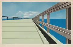 Ralston Crawford, Overseas Highway (F. 40.1), 1940, Lithograph in colors, on wove paper, with full margins