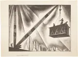 Louis Lozowick, Construction (September), from A Tribute to American History (F. 208)