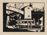 Louis Lozowick, Untitled #2 (Dock Scene)
