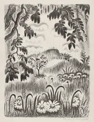 Charles E. Burchfield, Summer Benediction (P. 193), 1953, Lithograph, on wove paper, with full margins