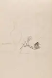 Lennart Anderson, Still Life with Egg Carton, 1971, Unique graphite drawing, on laid paper
