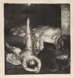 George Bellows, Reducing, Large, First Stone (Reducing Exercises) (M. 21), 1916, Lithograph, on wove paper, with wide margins