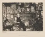 John Sloan, McSorley's Back Room (M. 181), 1916, Etching, on wove paper, with full margins