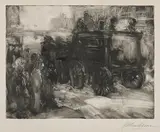 John Sloan, Black Spot, 1907, Monotype, on wove paper, with full margins